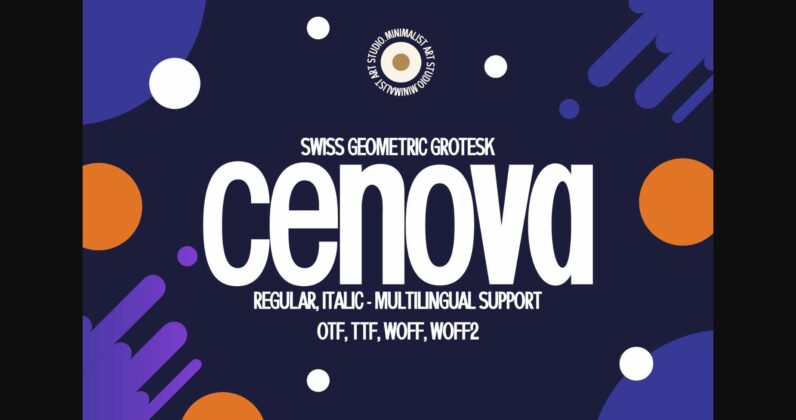 Cenova Font Poster 3
