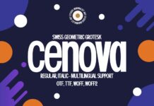 Cenova Font Poster 1
