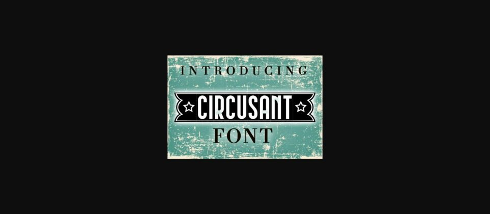 Circusant Font Poster 3