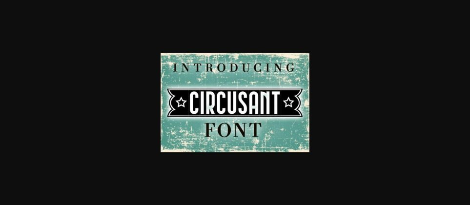 Circusant Font Poster 1