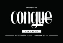 Congue Font Poster 1