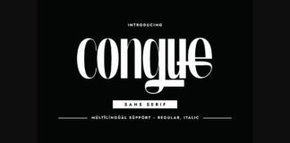 Congue Font Poster 1