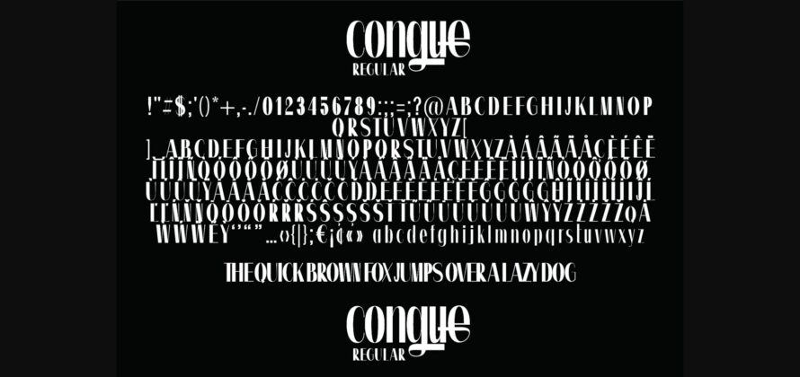 Congue Font Poster 11