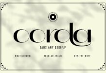 Corda Font Poster 1