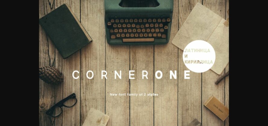CornerOne Font Poster 3