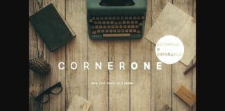 CornerOne Font Poster 1