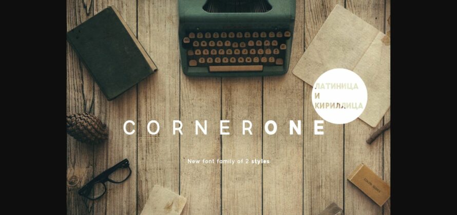 CornerOne Font Poster 1