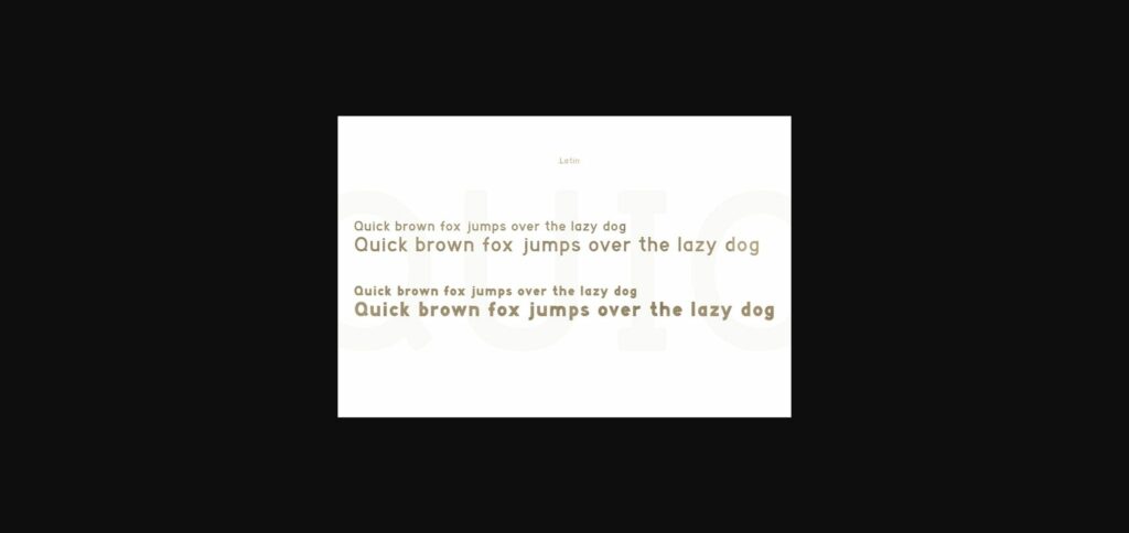 CornerOne Font Poster 5