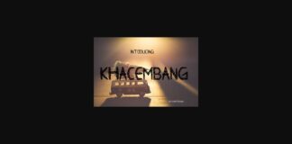 Khacembhang Font Poster 1