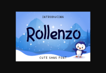 Rollenzo Font Poster 1