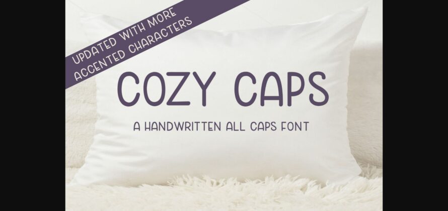 Cozy Caps Font Poster 3