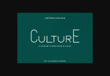 Culture Font Poster 1