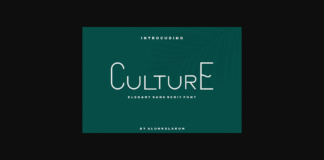 Culture Font Poster 1