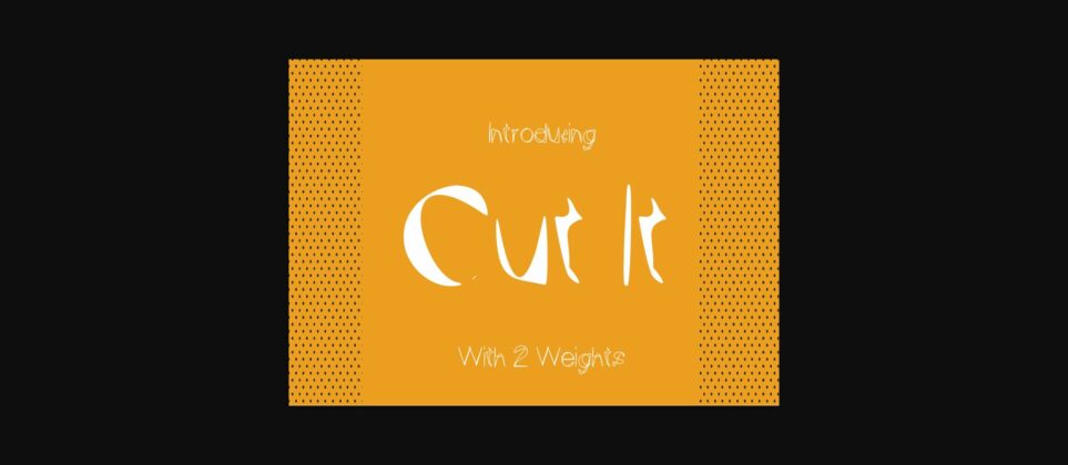 Cut It Font Poster 3