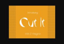 Cut It Font Poster 1