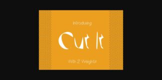 Cut It Font Poster 1
