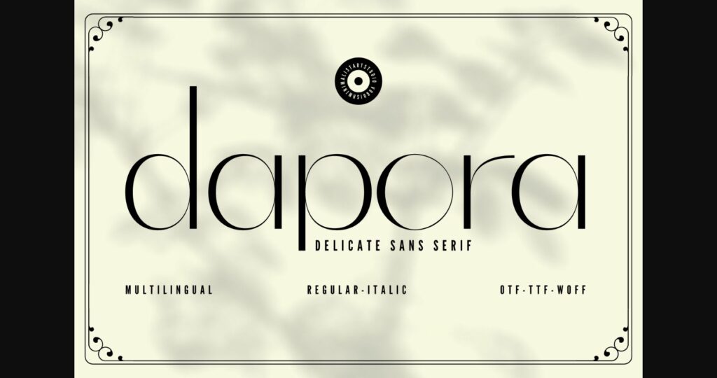 Dapora Font Poster 3