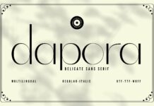 Dapora Font Poster 1