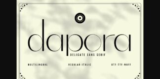 Dapora Font Poster 1