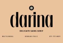 Darina Font Poster 1