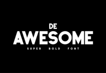 De Awesome Font Poster 1
