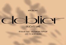 Doblier Font Poster 1