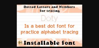 Doty Font Poster 1