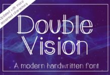 Double Vision Font Poster 1