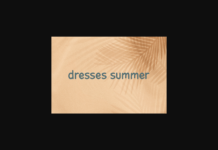 Dresses Summer Font Poster 1