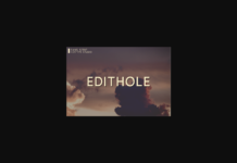 Edithole Font Poster 1