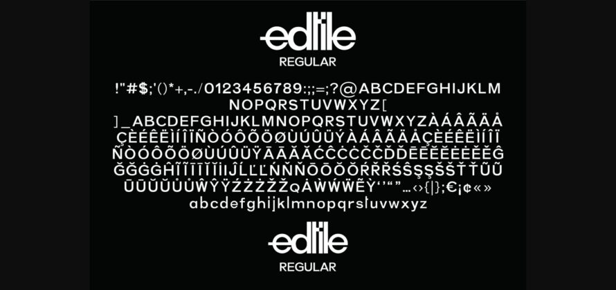 Edtile Font Poster 11