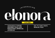 Elonora Font Poster 1