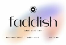 Faddish Font Poster 1