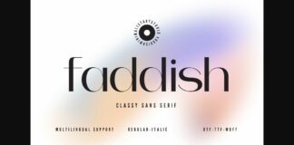 Faddish Font Poster 1