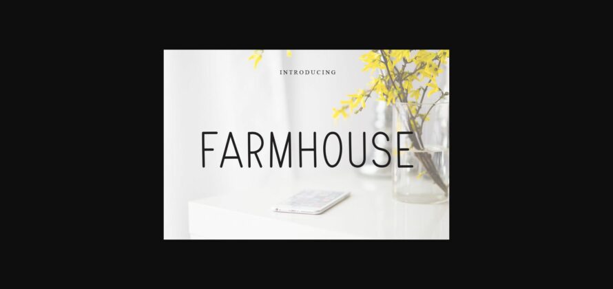 Farmhouse Font Poster 3