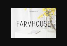 Farmhouse Font Poster 1