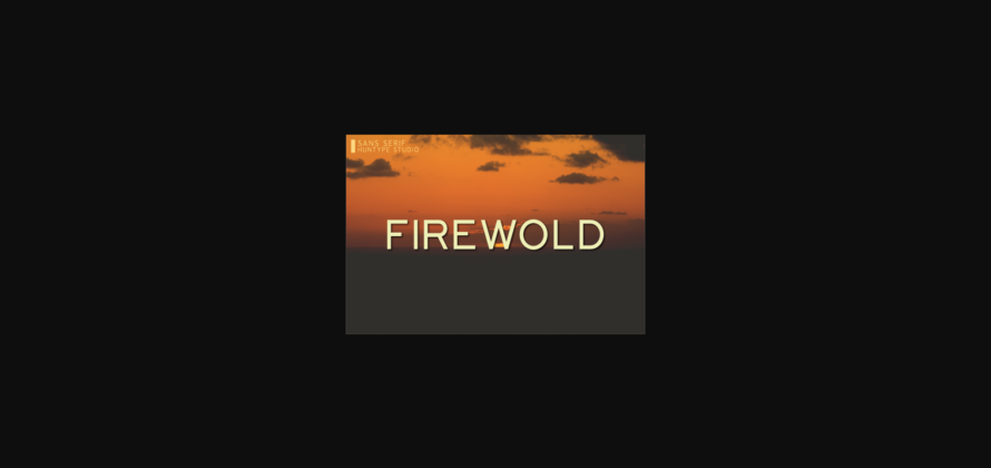 Firewold Font Poster 3