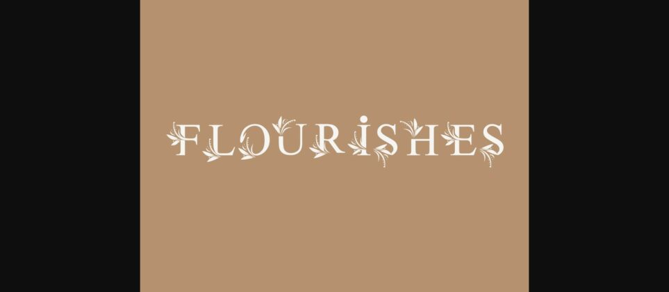 Flourishes Font Poster 3