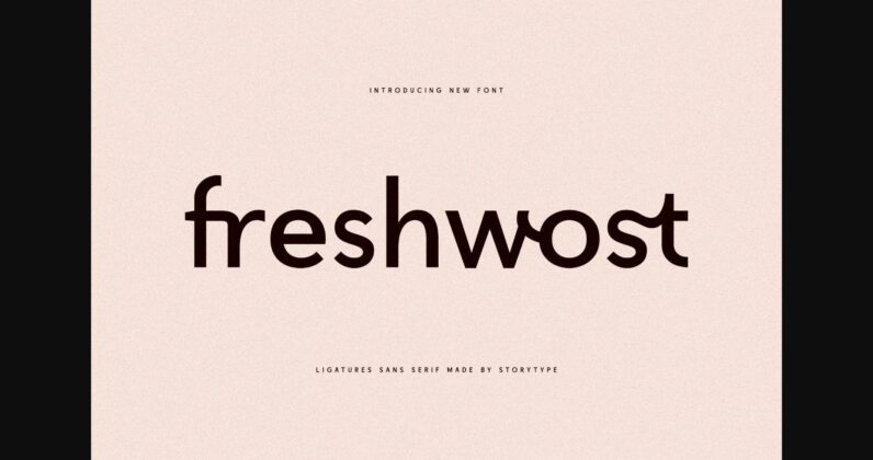 Freshwost Font Poster 3