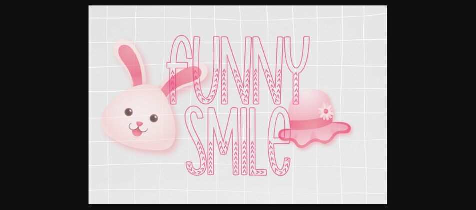 Funny Smile Font Poster 3