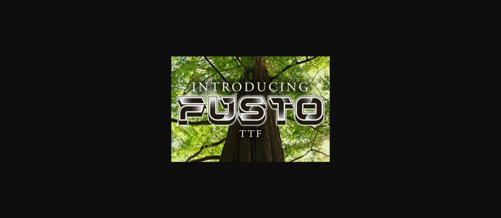 Fusto Font Poster 3