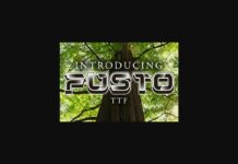 Fusto Font Poster 1