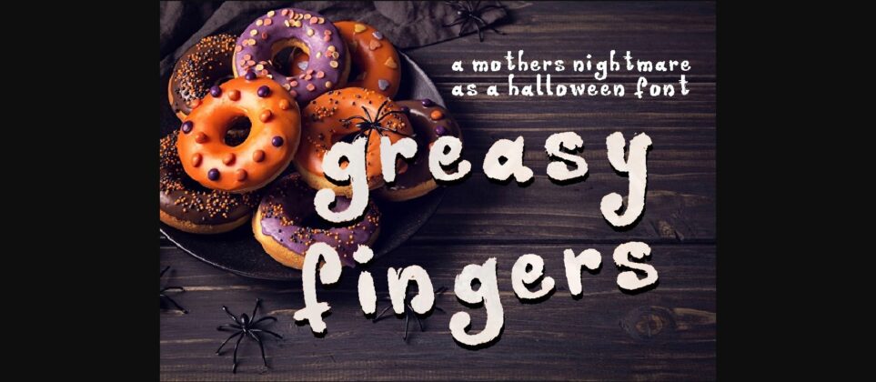 Greasy Fingers Font Poster 3
