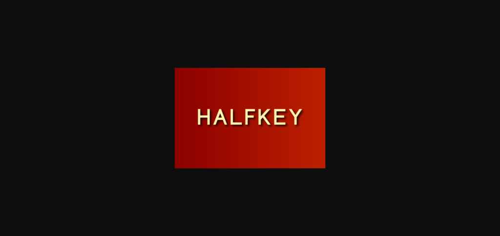 Halfkey Font Poster 3