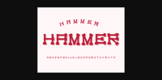 Hammer Font Poster 1