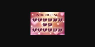 Hearts in Arrows Font Poster 1