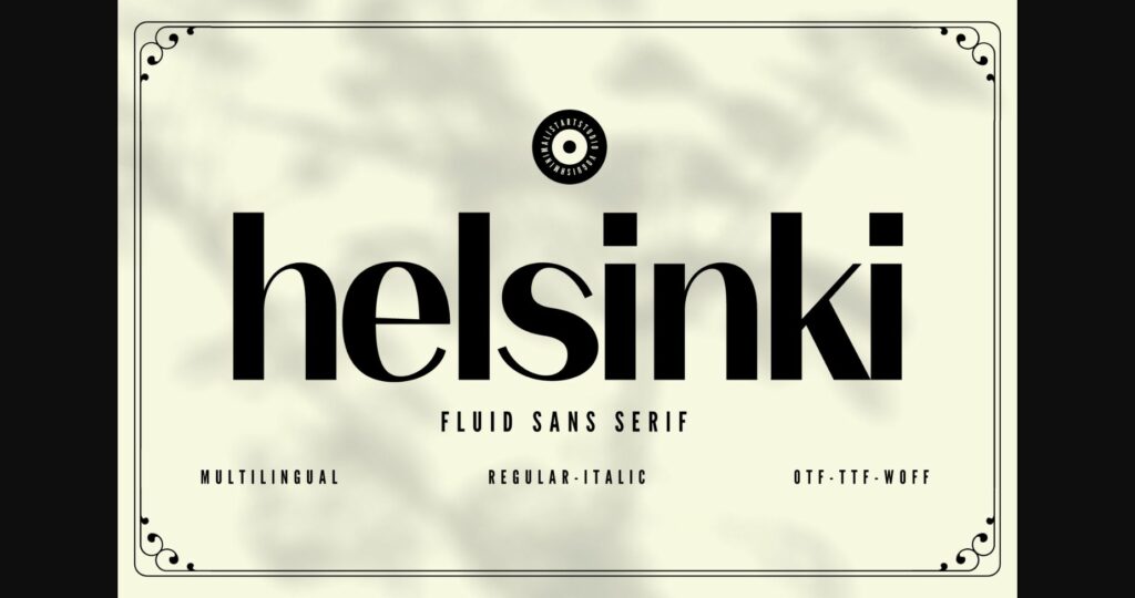 Helsinki Font Poster 3