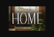 Home Font Poster 1