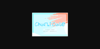 Churli Cute Font Poster 1