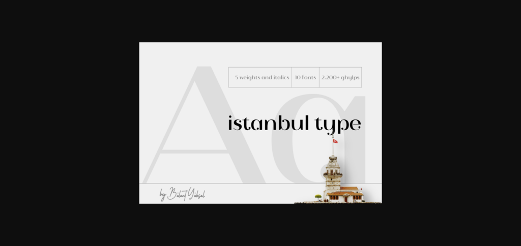 Istanbul Type Font Poster 3